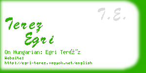 terez egri business card